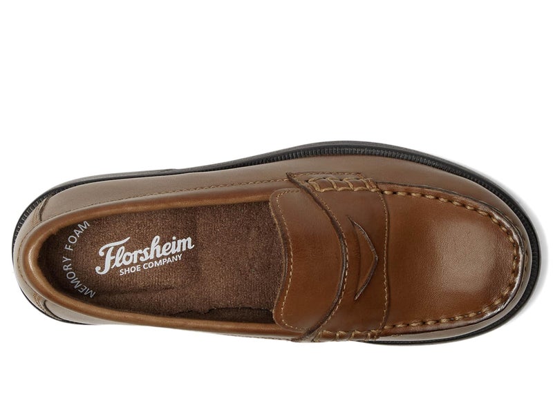 Florsheim فلورشايم كروكيت بيني جونيور للأولاد الصغار - حذاء سهل الارتداء، 4 M US للأطفال الكبار، سادل - Image 2